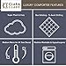 Clara Clark Full/Queen Size Comforter Goose Down Duvet - White, Hypoallergenic Alternative, Box Stitched, Protects Against Dust Mites and Allergens, Washable