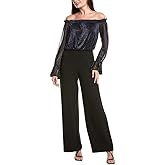 Adrianna Papell womens Crinkle Crepe Jumpsuit
