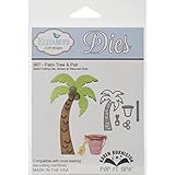 Elizabeth Craft Designs Steel Cutting Die, Palm Tree and Pail