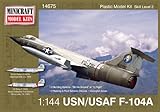 Minicraft F-104A USAF with 2 Marking Options Model Kit, 1/144 Scale