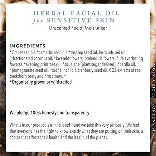 Annmarie Gianni - Herbal Facial Oil for Sensisitve Skin Unscented 15ml