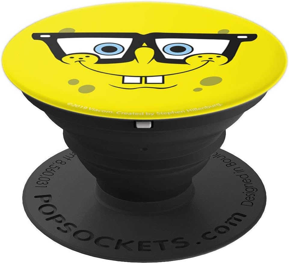 Nickelodeon SpongeBob SquarePants Nerd Glasses Face PopSockets Standard PopGrip
