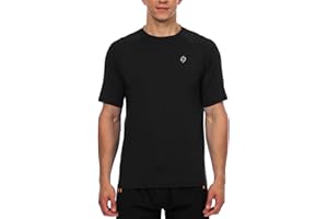 HODOSPORTS Men's Swim Shirt Quick Dry Short Sleeve UPF 50+ Rash Guard Sun Protection