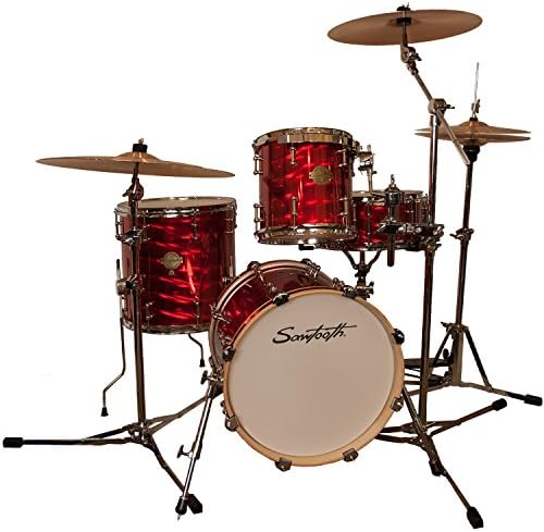 Sawtooth Bop Series Drums (Drum Shell Pack, Red Mirror Metallic)