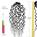 18inch 9 piece/lot Lightweight Kinky Curly Senegal Twist Goddess Crochet Hair Synthetic Hair Extension Wavy Senegalese Twist Hair Crochet Braids(#1B)