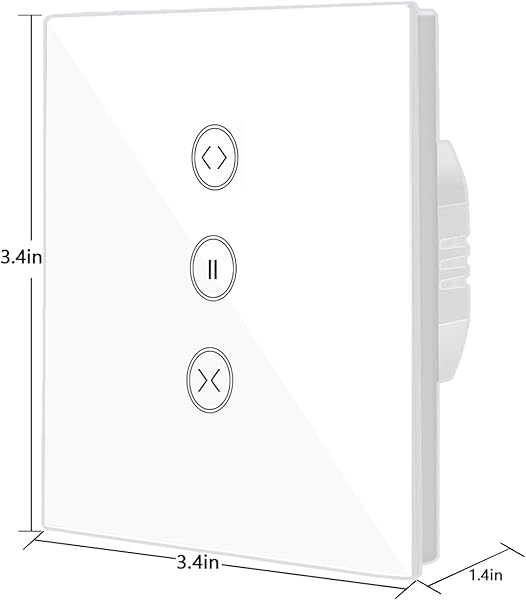 JinvooSmart Interruptor de mando a distancia inalmbrico WiFi compatible con Echo y funciona con Google Home Blanco