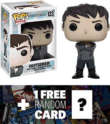 Outsider: Funko POP! x Dishonored 2 Vinyl Figure + 1 FREE Video Games Themed Trading Card Bundle (114127)