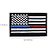 2 Pieces Tactical USA Flag Patches -Thin Red and Blue Line American Flag US Military Patch Tactical Firefighter& Police