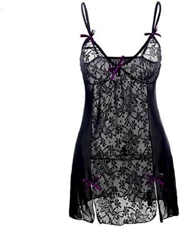 DAEDALUS Women's Lace Lingerie Set Babydoll Underwear Plus Size