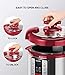 Electric Pressure Cooker ICOOKPOT 9-in-1 Multi- Use Programmable Smart Pressure Cooker, Slow Cooker, Yogurt Maker, Rice Cooker, Steamer, Soup and Warmer, Steam Rack and Recipes, Red