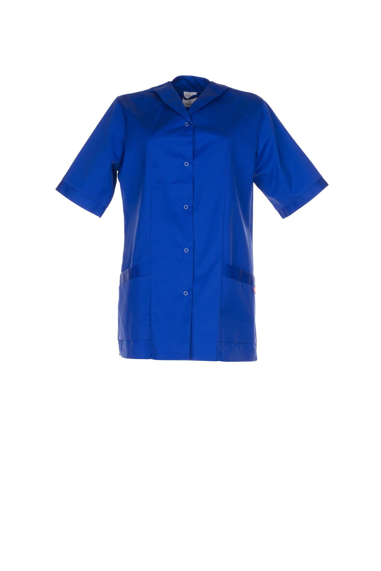 Planam 1631052 Size 52 Short Sleeve Women's Kasak - Royal Blue