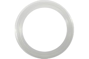 DR.COMPONENT 2" Sanitary Standard Tri-Clamp Gaskets (Pack of 20), Clear Silicone