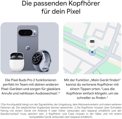 Pixel Buds Pro 2 – kabellose Kopfhörer mit aktiver Geräuschunterdrückung – Bluetooth-Kopfhörer – Porcelain