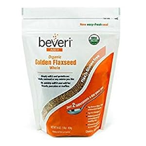 Beveri Nutrition Organic Whole Golden Flaxseed, 1 Pound
