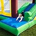Costzon Inflatable Bounce House, Kids Water Slide with Climbing Wall, Jumping Area, Plash Pool, Including Oxford Carry Bag, Repairing Kit, Stakes, Hose