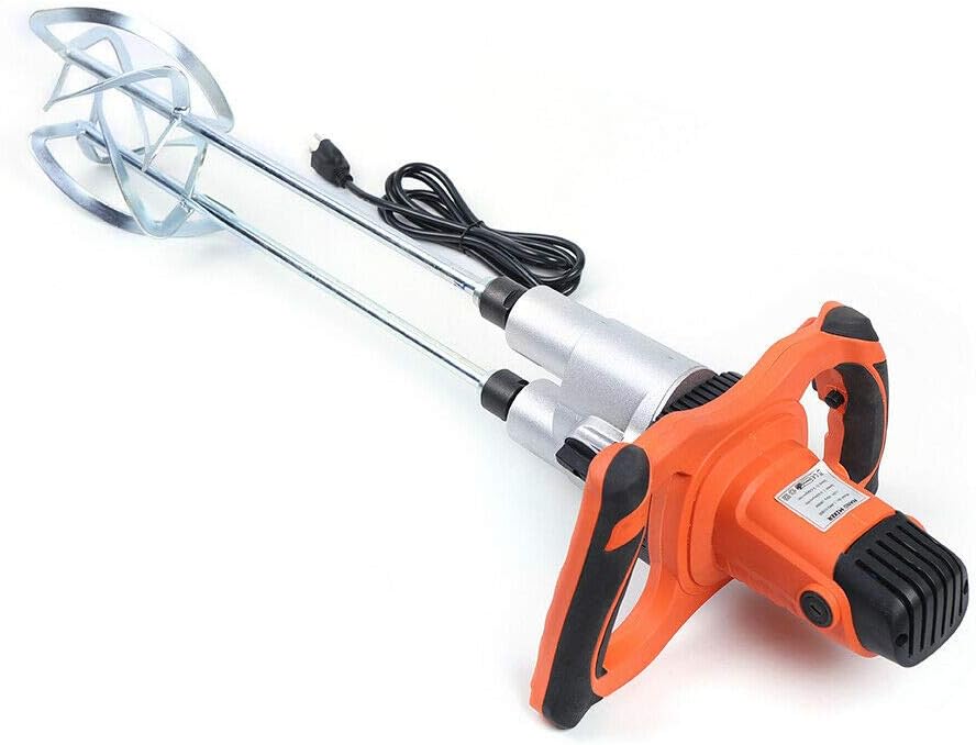 1800W Electric Mortar Mixer Paint Cement Grout Mixers Stirring Tool for