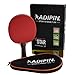 ADIPIN Master Carbon Table Tennis Racket | Ping Pong Paddle | 5-Ply Wooden Blade with Rubber and Sponge