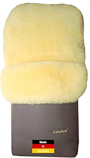 NEU: Lammfell Fußsack für Kinderwagen. LANABEST Premium Qualität. Medizinische Gerbung, schadstoffarm, zart und weich. 30°C waschbar. In Deutschland hergestellt. Farbe grau.