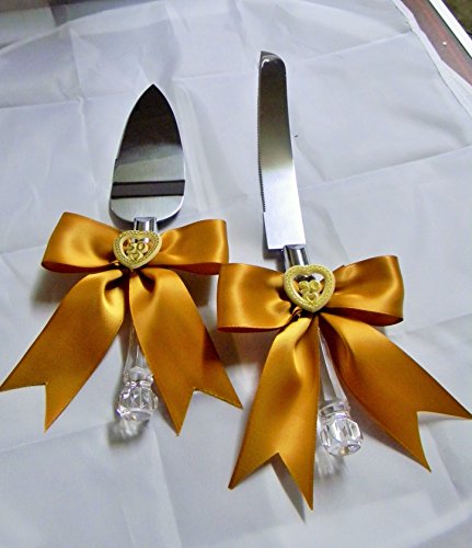 Wedding party reception 50th Anniversary cake knife and server 2 piece Set