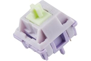 EPOMAKER Wisteria 39gf Linear Mechanical Keyboard Switches Set, 5 Pin Factory Lubed 100 Pieces Keyboard Switches, with POM PTFE Stem, 20.4mm Spring, Compatible with MX Keycaps for Gaming Keyboard DIY