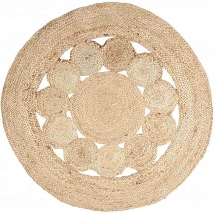 IB Laursen - Matte - Teppich - Kreismuster - Jute - 100 cm