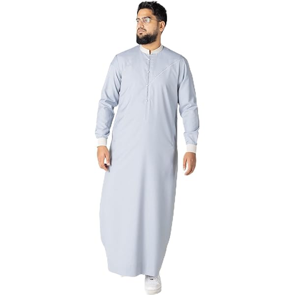 Traje De Jeque Arabe Hombre Thobe Árabe Para Hombre Túnica