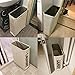 WISHPOOL Slim Rolling Laundry Hamper with Wheels Narrow Laundry Basket Dirty Clothes Hampers for Laundry Wicker Laundry Cart Thin Laundry Sorter (Slim 22