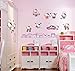 Fangeplus(TM) DIY Removable Hello Kitty The World Art Mural Vinyl Waterproof Wall Stickers Kids Room Decor Nursery Decal Sticker Wallpaper 35.4''x23.6''