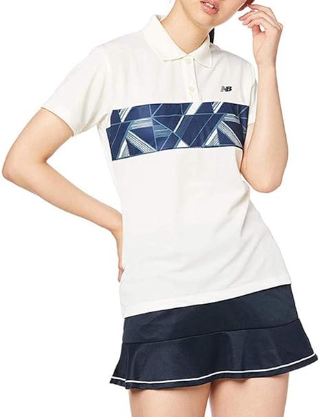 Amazon New Balance ニューバランス レディース ウィメンズ Wグラフィックショートスリーブポロシャツ シーソルト Jwtt9158 Sst L シャツ 通販
