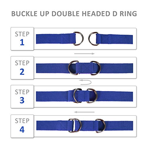 NATURE PIONEOR 8 FEET Combined 2 IN 1 Yoga Mat Strap and Yoga Strap for