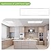 Hykolity 1x4 FT 40W 4000lm 4000K Ultra Slim Flushmount built-in driver LED Flat Panel troffer Light, Residential Surface mount/Commercial Drop Ceiling Dimmable Ceiling Fixture ETL Listed