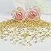 OurWarm 1000 Diamond Table Confetti Wedding Banquet Favor Acrylic Crystal Beads Vase Beads Craft Jewels Bridal Shower Party Decor 1 Carat / 6.5mm Gold