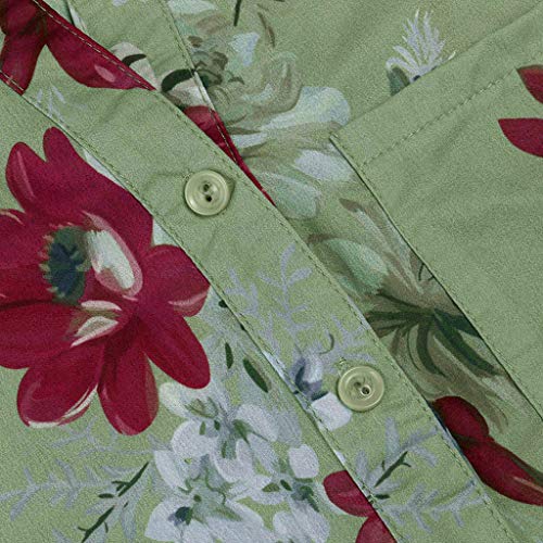 image for Emimarol Women Tops Summer Plus Size Tops Loose Print V-Neck Sleeveles