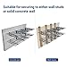 FLEXIMOUNTS 2' x 6' Black 2-Pack 2x6ft 24-inch-by-72-inch Wall Shelf Garage Storage Rack, 24