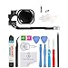 OmniRepairs-Home Button Flex Cable Replacement with Rubber Gasket, Screws (2) For iPhone 5s and iPhone SE and Repair Toolkit (Black)