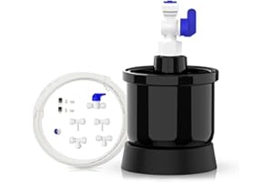 Frizzlife Pressure Mini Water Tank for All Tankless Reverse Osmosis System, Small Water Storage Tank for PD600, PX500A, PD800, PD1000, PD400, G3P600, G3P800, G2, Fit 1/4” & 3/8” Water Tubing RO system