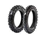 Protrax Offroad Mini Pit Bike Front 2.50-10 & Rear 2.75-10 Tire Combo - Durable - Aggressive - Lessons Mud Buildup- Mini Dirtbike/Motocross