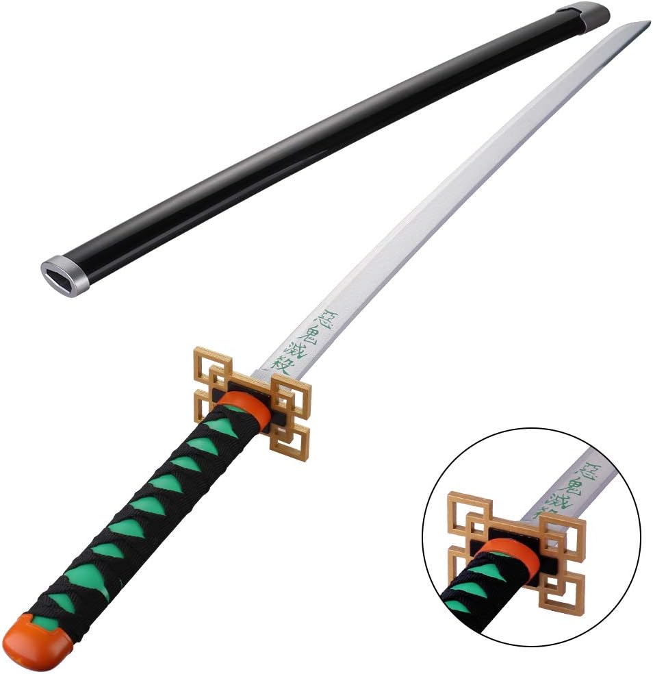 Amazon Mannico 鬼滅の刃 無一郎 日輪刀 時透無一郎 刀 ときとう むいちろう にちりんとう コスプレ かたな きめつのやいば Abs 日本刀 模造刀 木刀 鬼殺隊 柱 きめつのやいば刀 丸形鞘 木製 鬼滅の刃刀 剣 模擬刀 武器 グッズ コレクション 時透無一郎刀 コスプレ