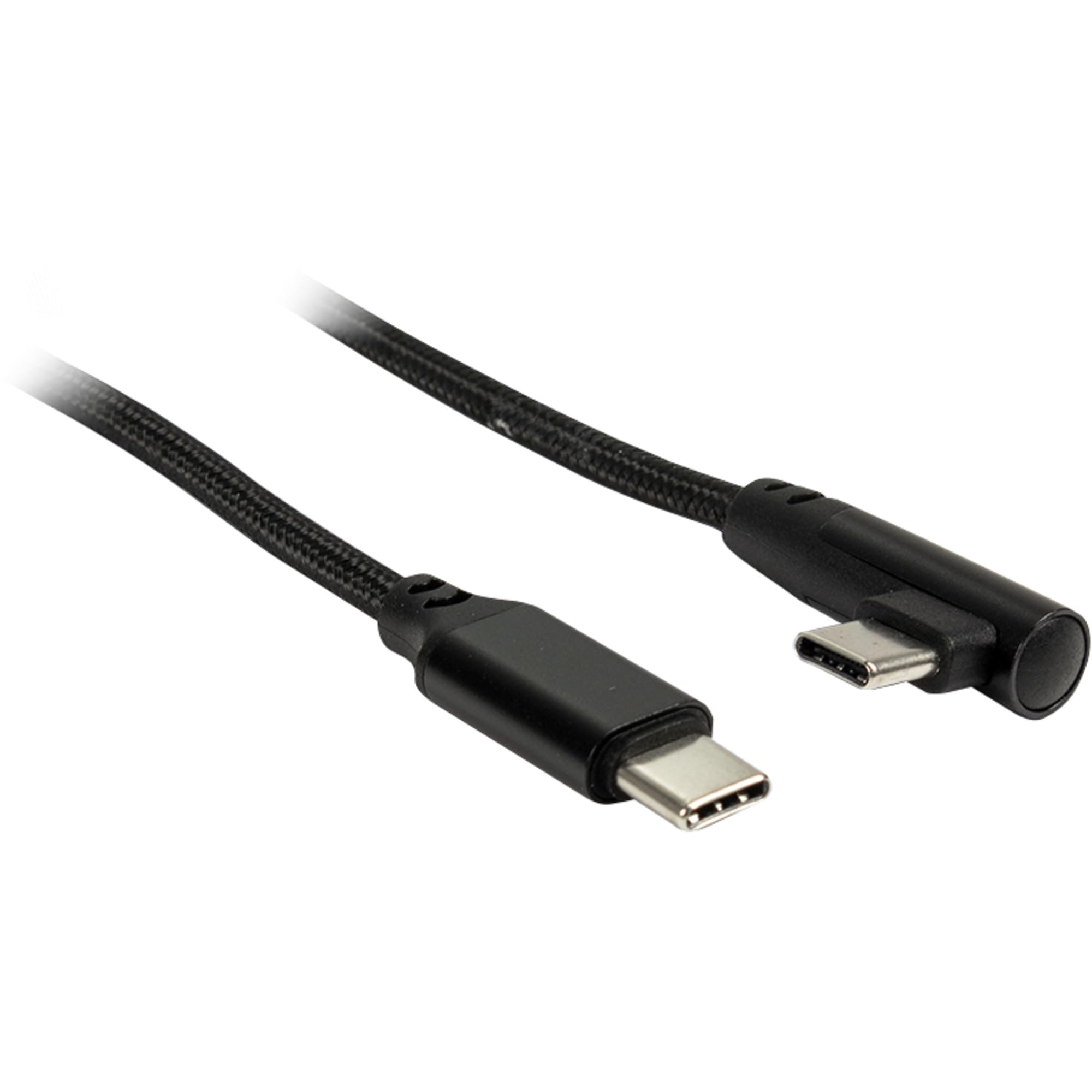 Inter-Tech Cable Type C to Type C 90 Degrees 1 m Black