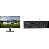 Dell SE2419Hx 23.8" IPS Full HD (1920x1080) Monitor, Black & Wired Keyboard - Black KB216 (580-ADMT)