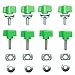 MOEBULB 8pcs Universal Hard Top Quick Removal Fastener Thumb Screw with Nut Kit Compatible with Jeep Wrangler YJ TJ JK JKU & Unlimited 1995-2017 (Green)