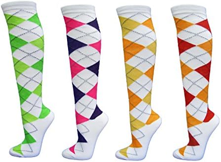 SocksKnee Ladies Colorful Variety Design Assorted Knee High Fashion Socks