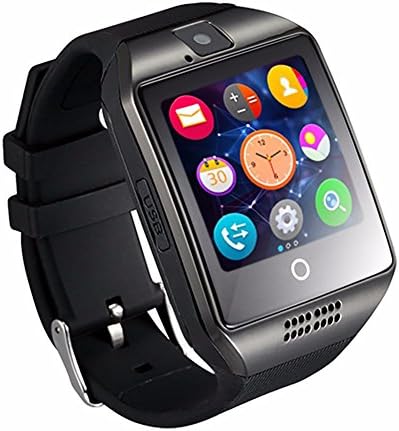 GZDL Q18 Bluetooth Smart Watch Touchscreen with Camera Unlocked Watch Cell Phone with Sim Card Slot Smart Wrist Watch Smartwatch Phone for Android Samsung IOS iPhone 7 Plus 6S (Black)