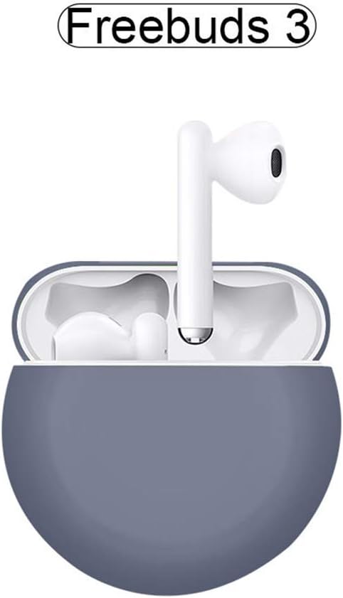TaiRi Bluetooth Headset Silicone Case, Waterproof Dustproof Bluetooth Silicone Protective Case, Without Hook Shockproof For Huawei Freebuds 3