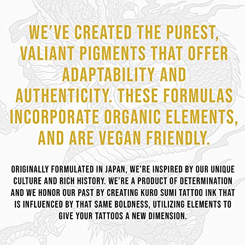 Kuro Sumi Outlining Black Tattoo Ink Professional Tattoo Ink