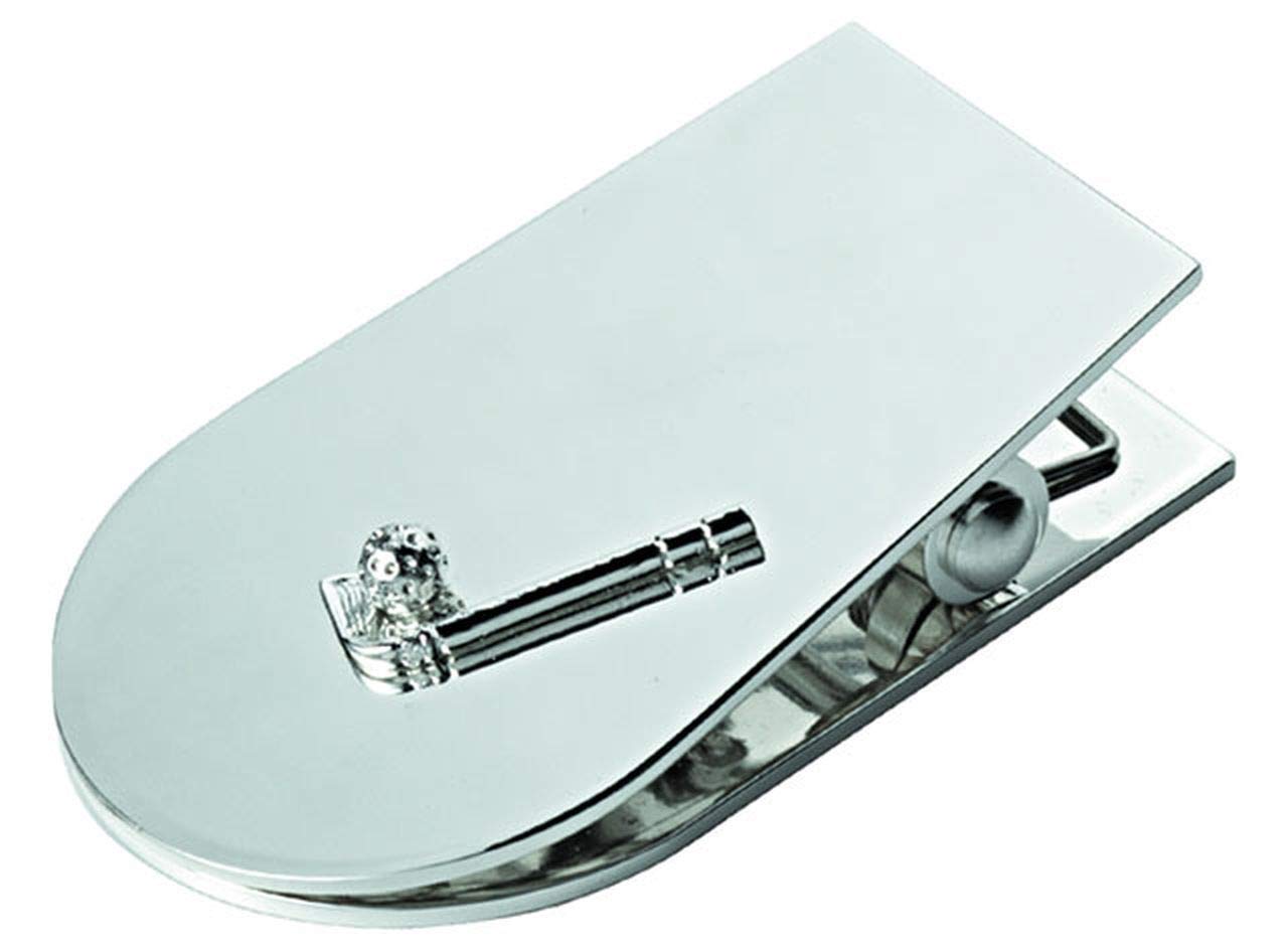 Ten Memoclip golf in silver plated cod.EL242 cm 6,4x4x3h by Varotto & Co.