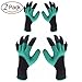 Inf-way Garden Genie Gloves, 2 pairs of Both Hand Claws Gardening Gloves for Digging & Planting
