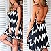 Urparcel Women Striped Mini Dress Beach Backless Sundress Spaghetti Straps Tops