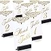 AerWo Gold Wedding Table Numbers 1-25 & Head Table Card, Double Sided Gold Foil Calligraphy Design Table Numbers for Wedding Reception Wedding Table Decorations