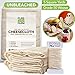 Cheesecloth - 45 Square Feet - Food Grade: Very Fine Mesh - 100% Unbleached Cotton - Useful for Cooking, Spice Bags, Nut Milk Bag, Filters or Strainers - Washable and Reusable - Made in USA - Satisfaction Guaranteed